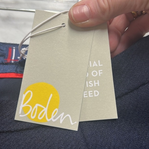 Boden NWT Navy British Tweed Pencil Skirt Size 8P - Picture 10 of 12